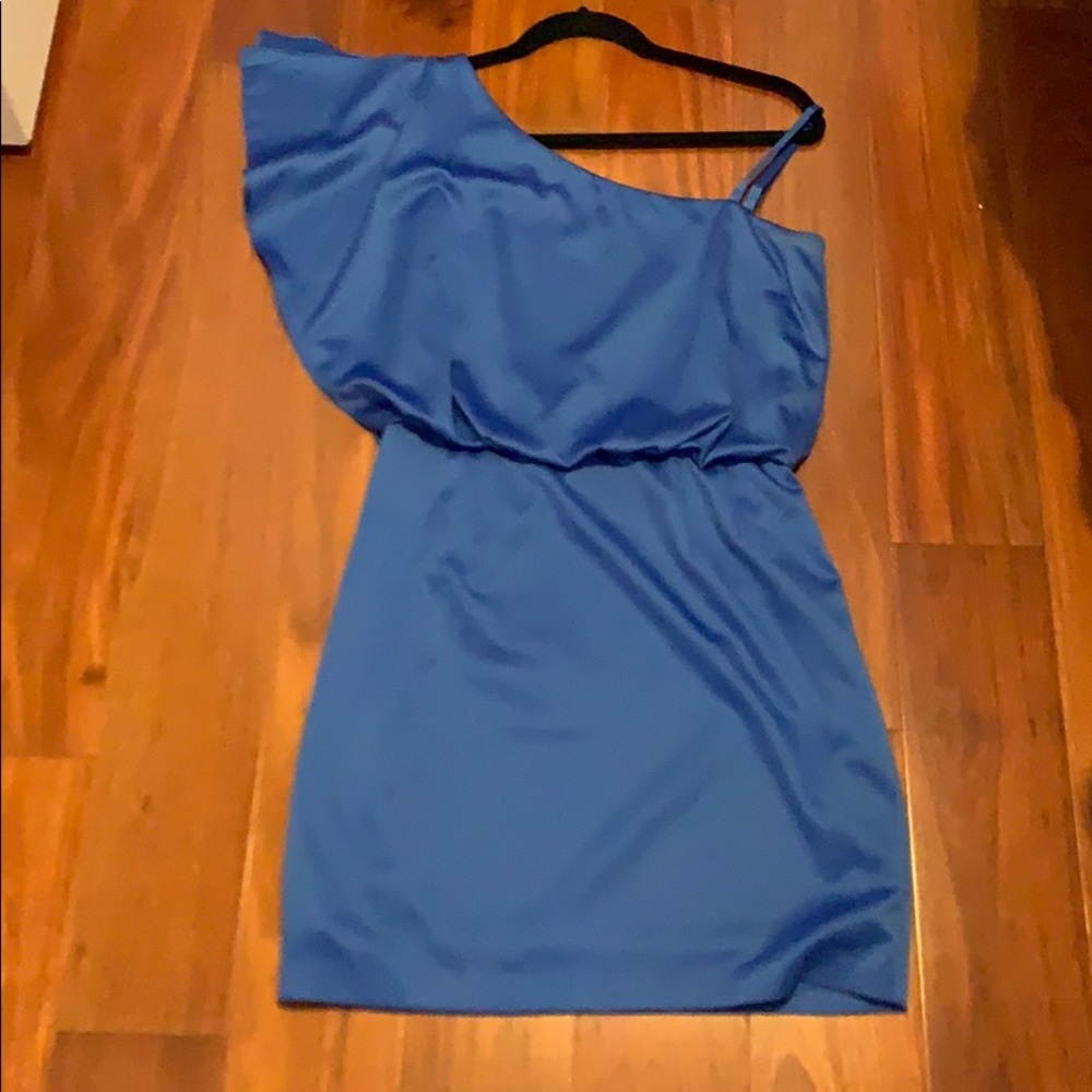 Jessica Simpson Satin Blue Cocktail Dress